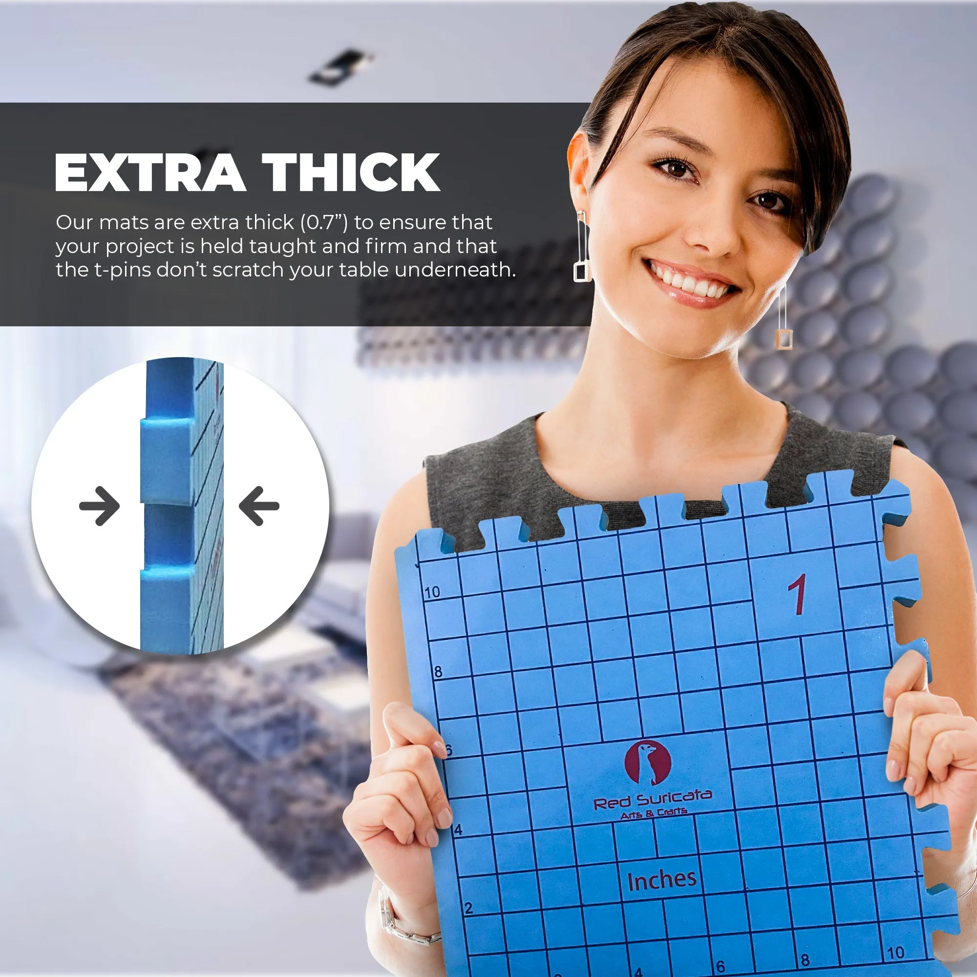 2-Sided Blocking Mats For Knitting