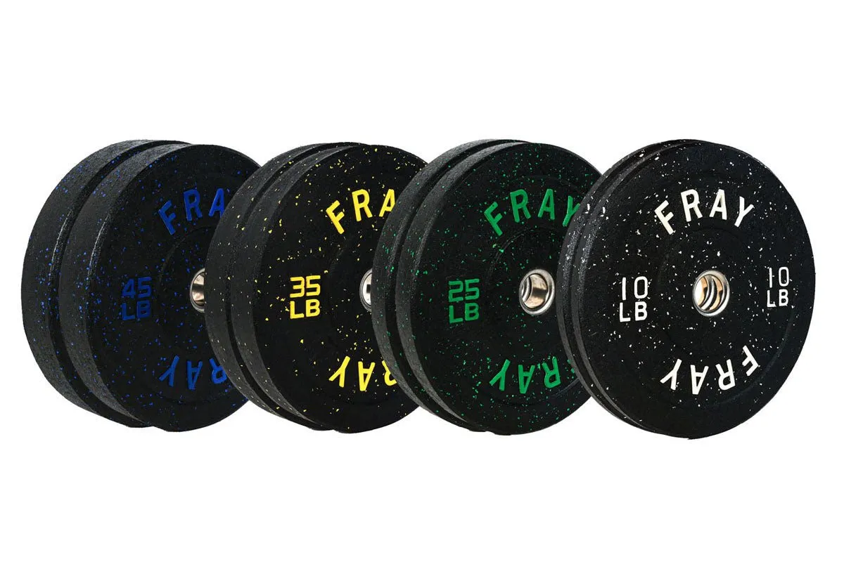 230lb Fray Crumb Rubber Bumper Plate Set