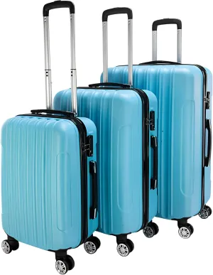 3 in 1 Multifunctional Suitcase Set Large Capacity Traveling Luggage with Durable Handles High Toughness Blue Suitcases For Storage and Transport Blue