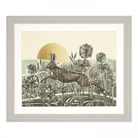 Break of Dawn Hare Framed Print