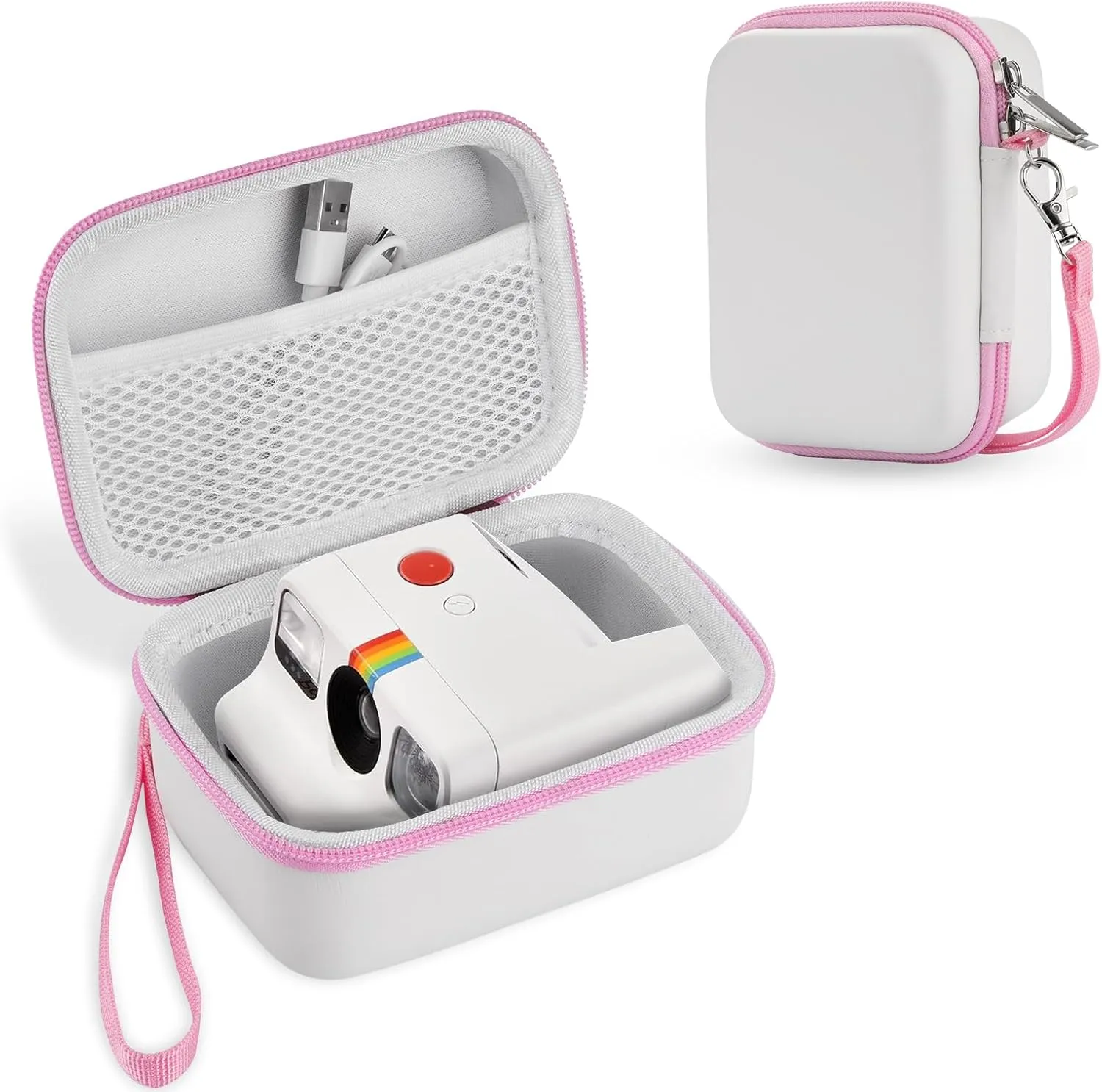 Case for Polaroid Go Gen 2/ PolaroidGo Mini Instant Camera, Travel Storage Bag for Polaroids Go Camera and Film Accessories (Whtie)