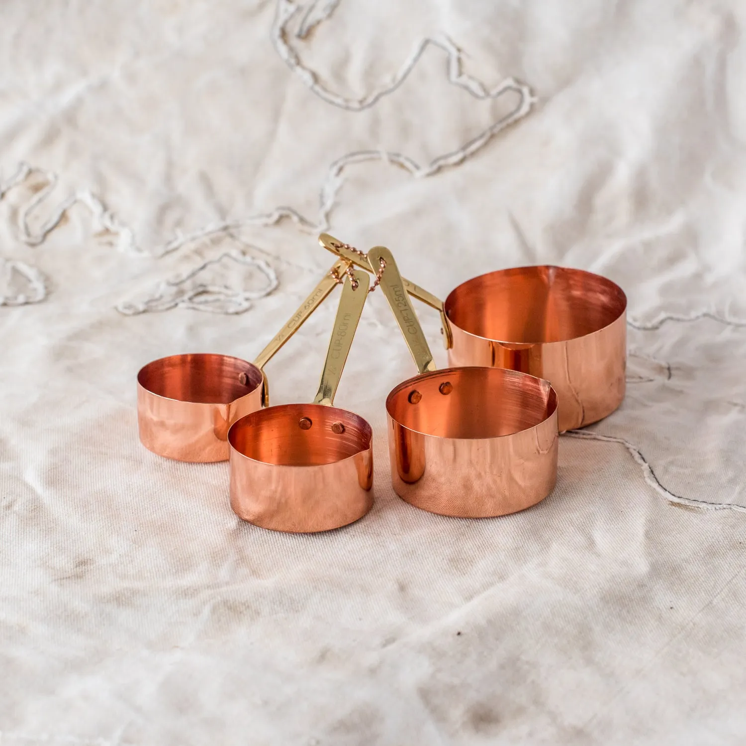 Copper Plated Measuring Cups
