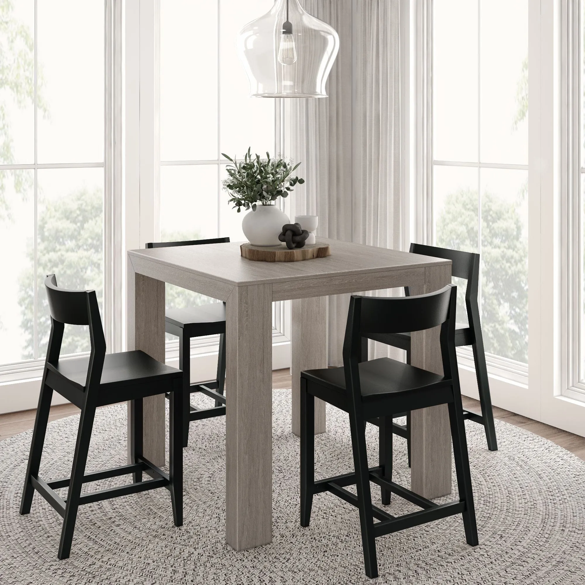 Counter Height Dining Set With 4 Chairs