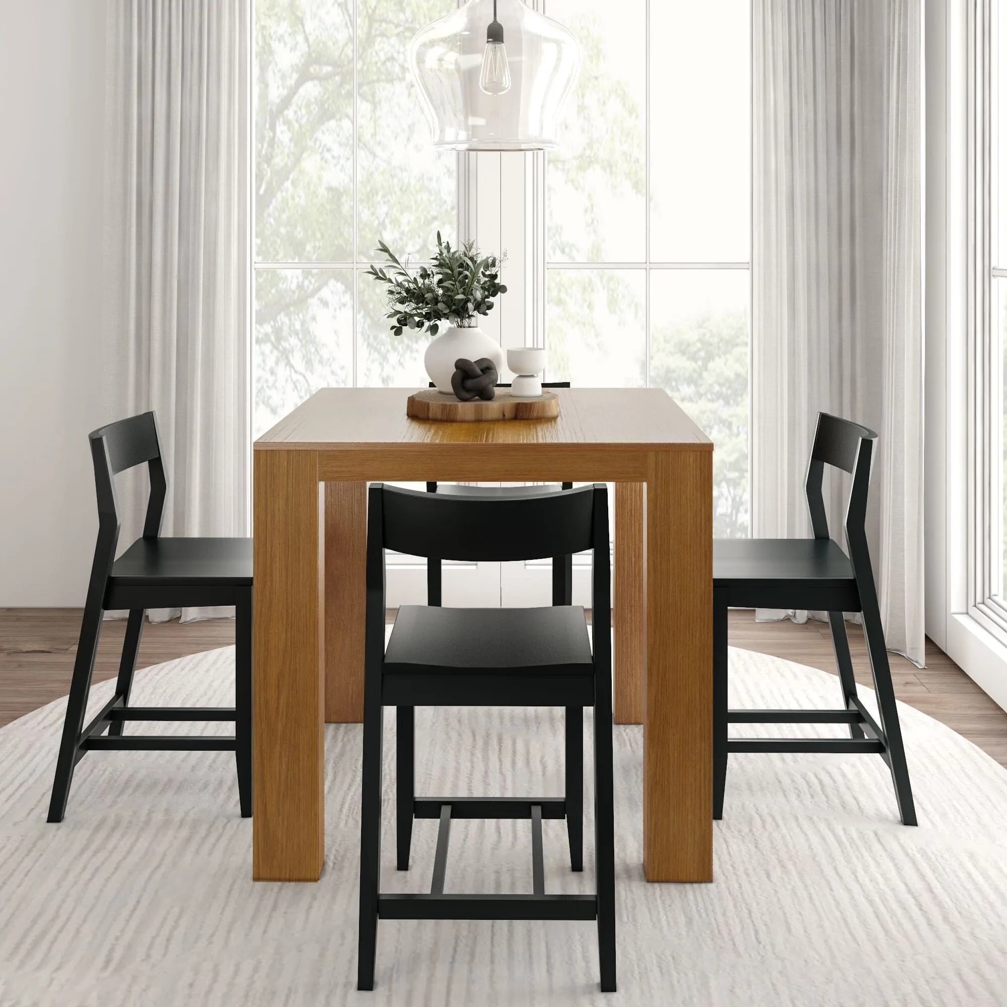 Counter Height Dining Set With 4 Chairs