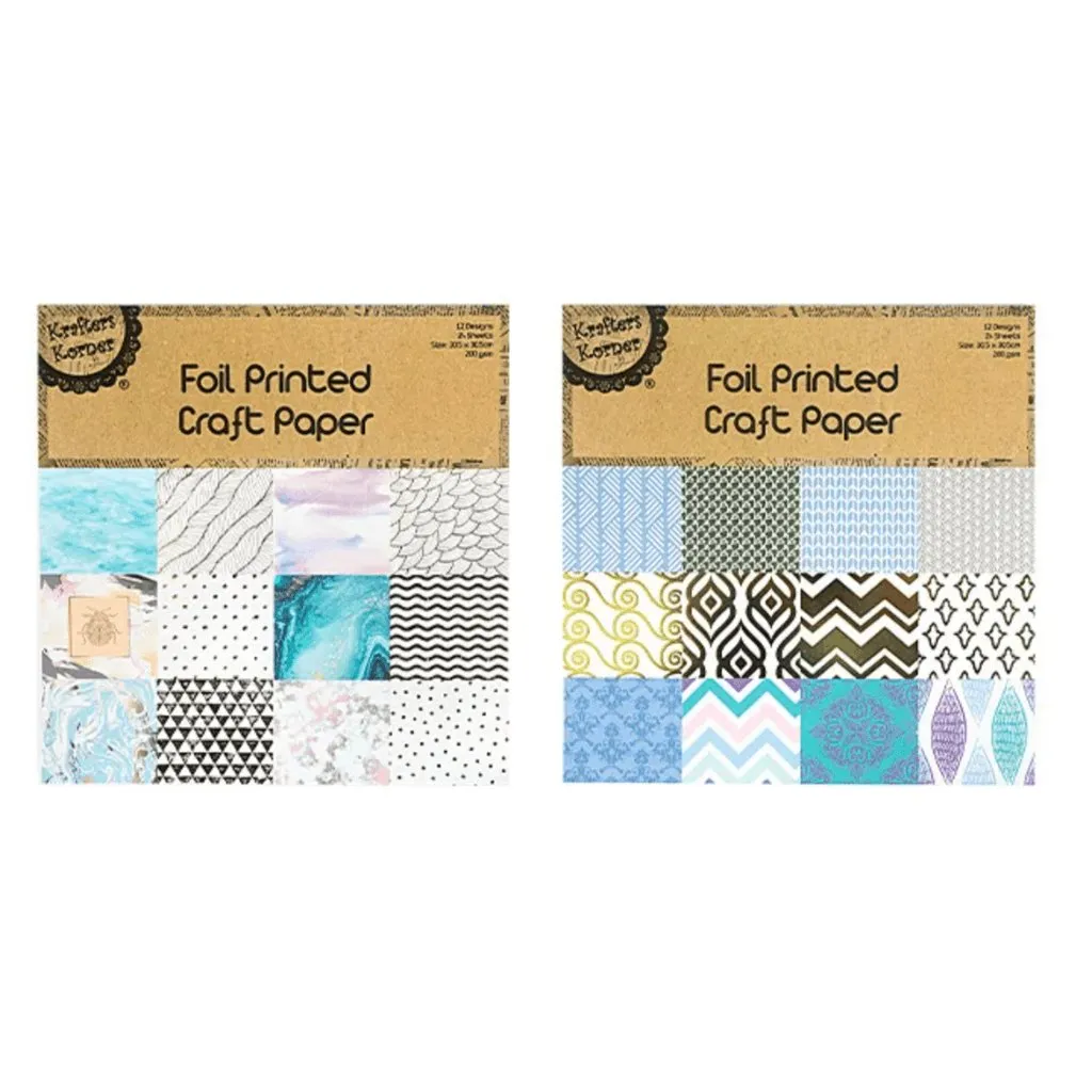 Craft Paper With Foil Print