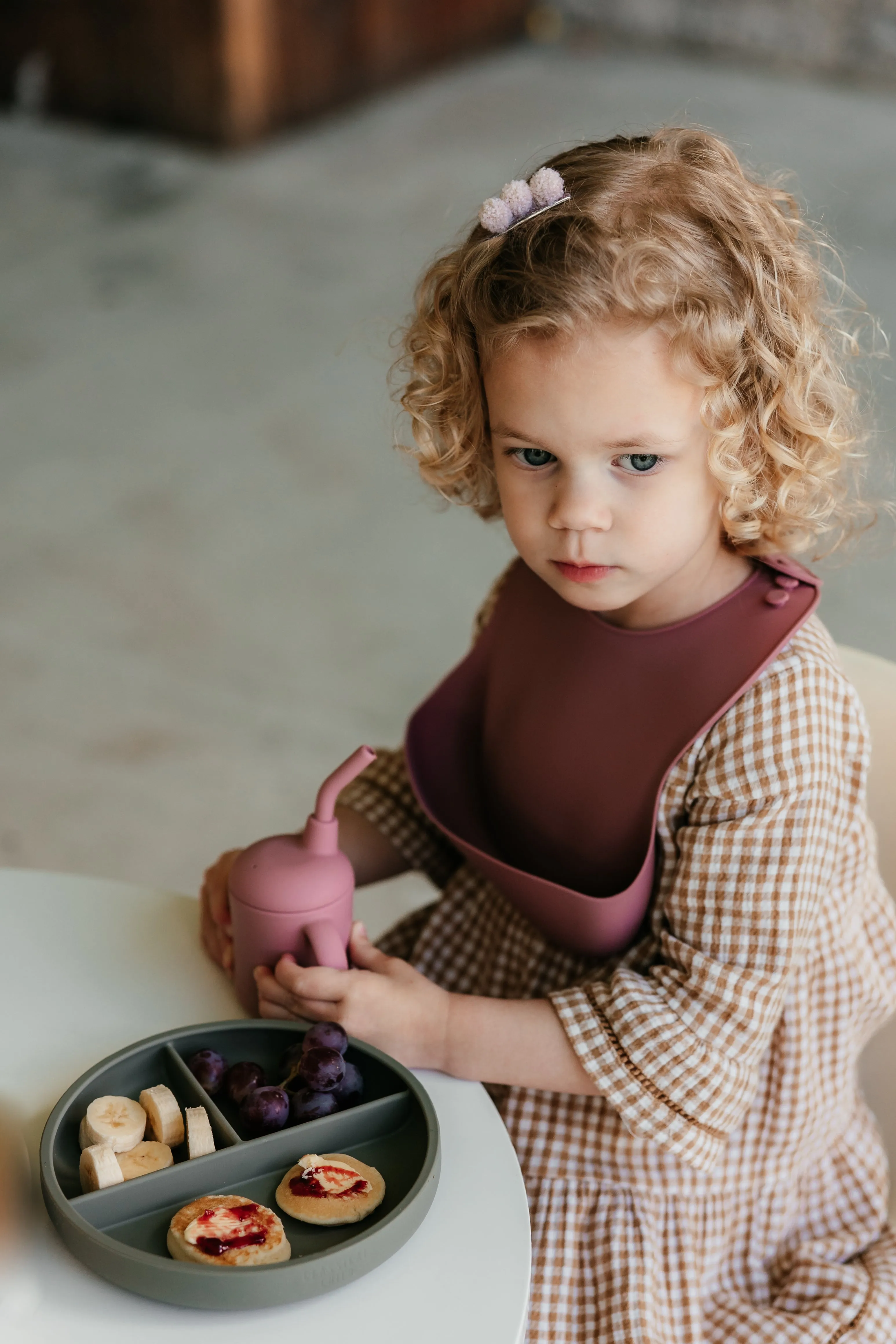 Desert Rose Silicone Bib