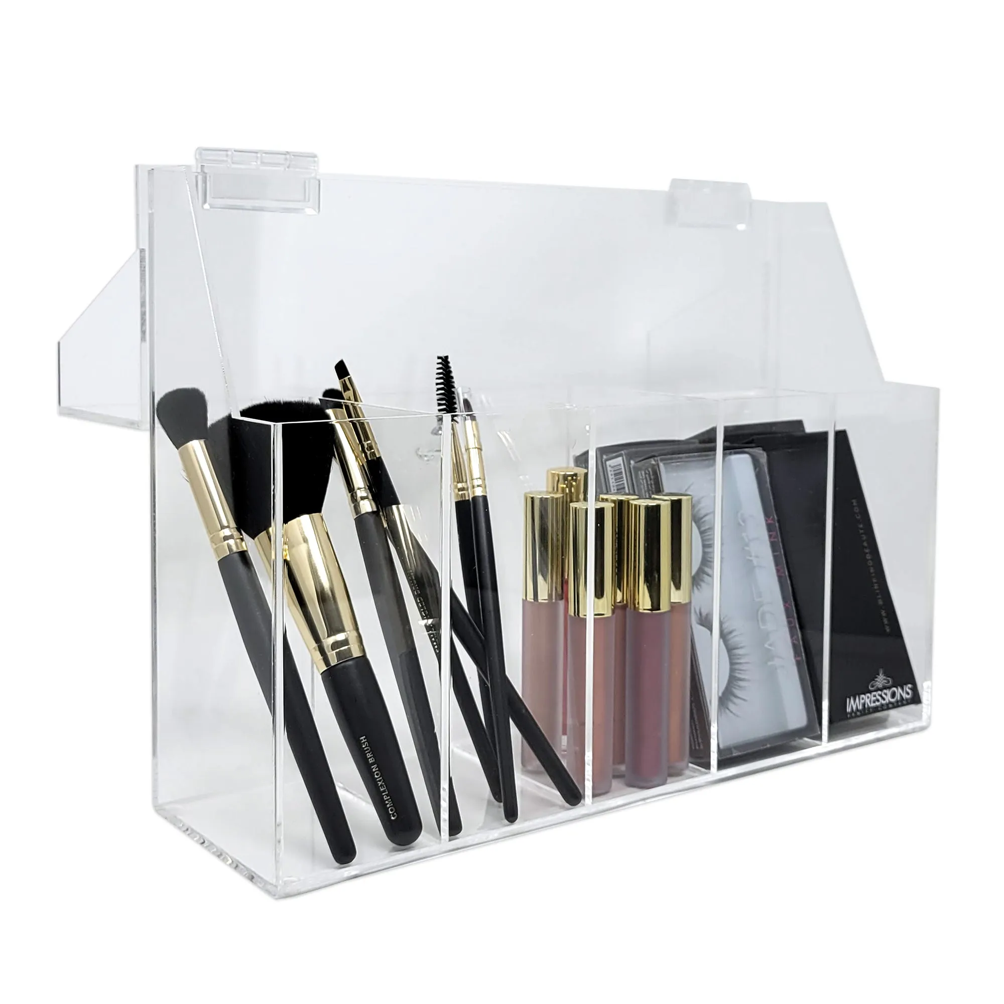 Diamond Collection Acrylic Makeup Brush Organizer - 5 Slots