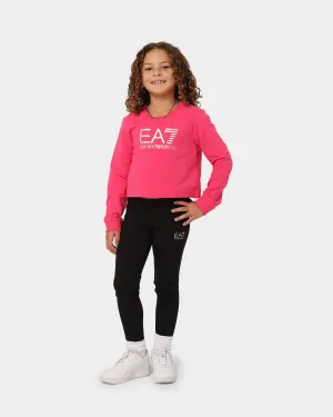 EA7 Emporio Armani Kids' Tracksuit Set Pink/Black