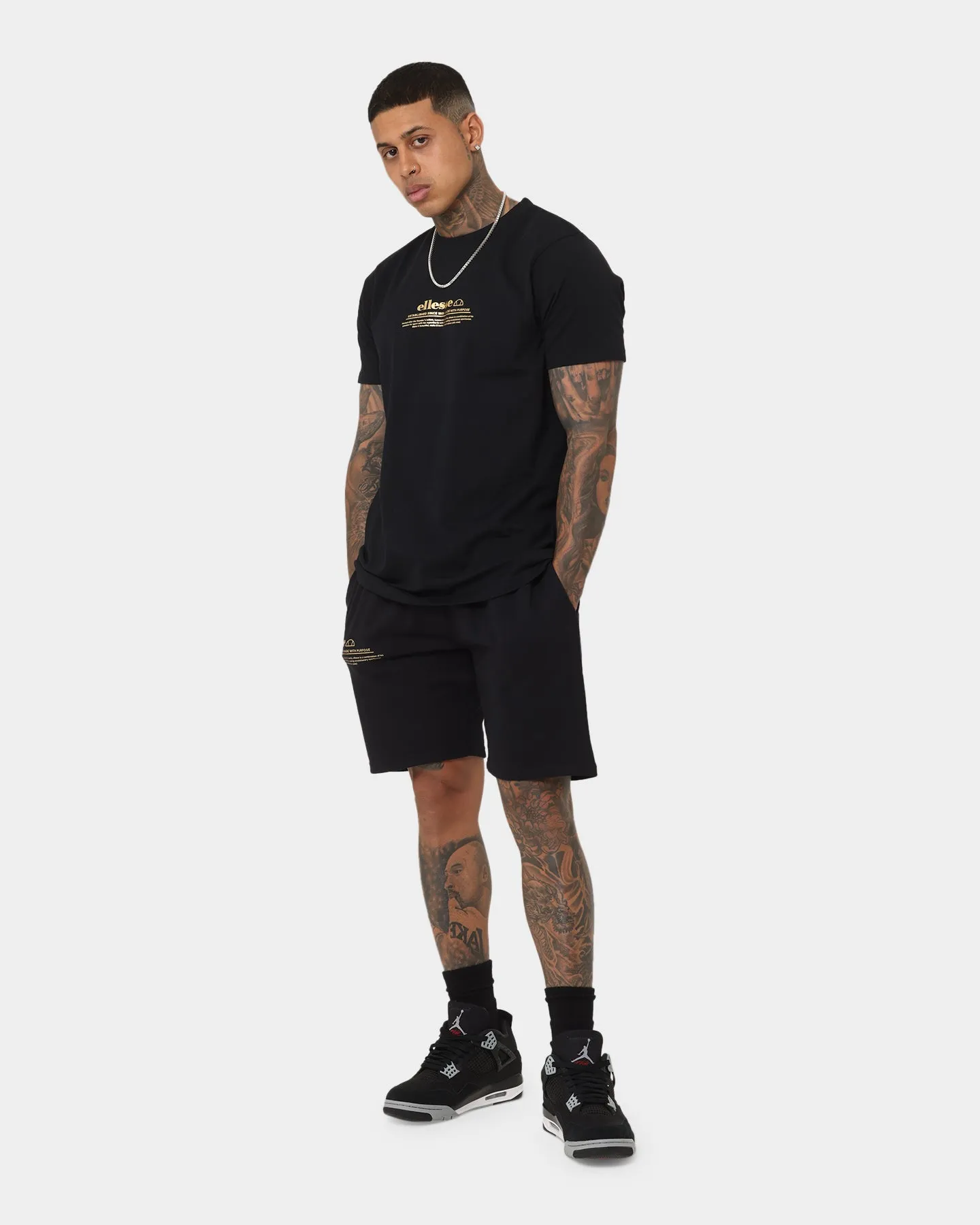 Ellesse Russano T-Shirt Black/Gold