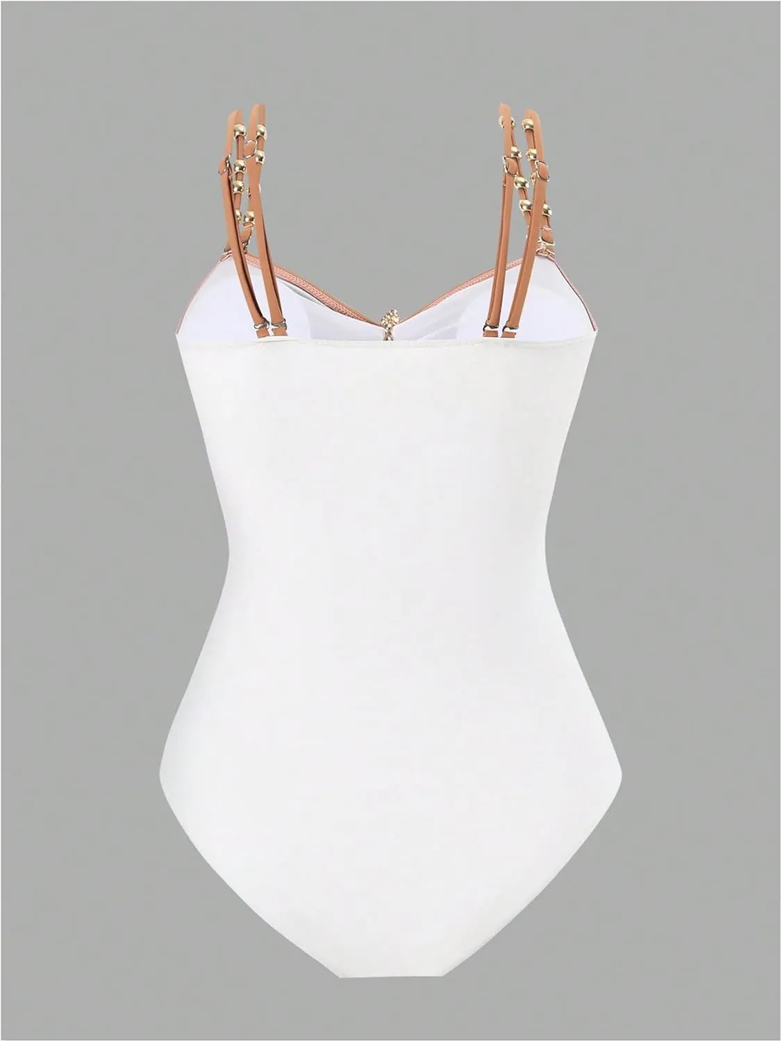 Floerns Women's Plus Size Colorblock One Piece Swimsuit Cut Out Monokini Bathing Suit