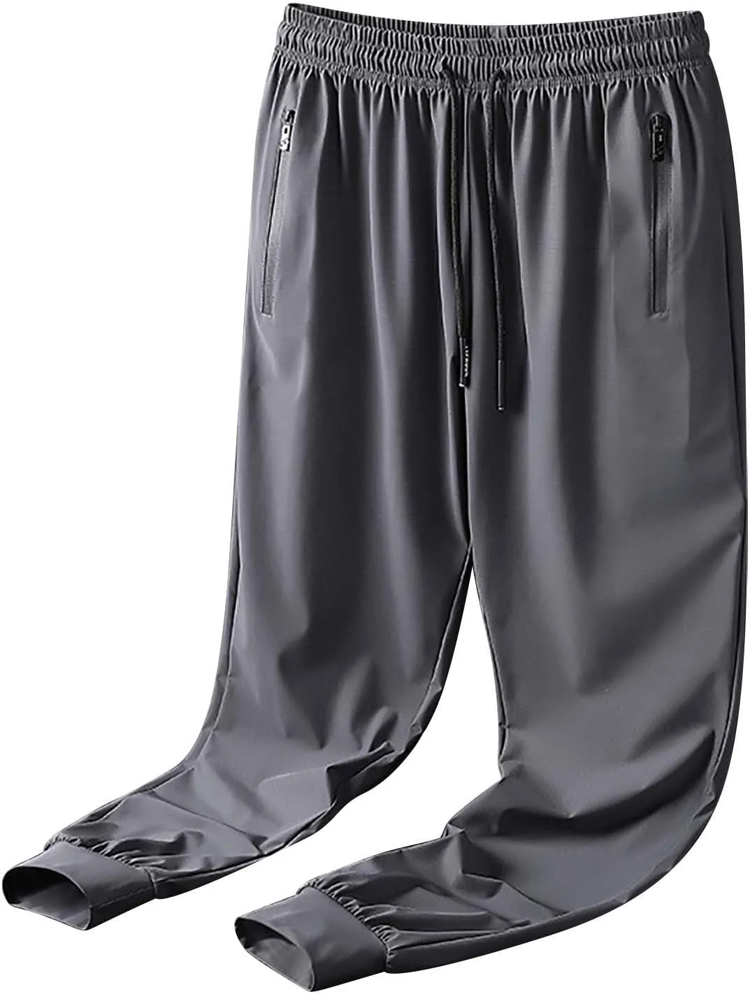 GIERIDUC Mens Joggers Sweatpants Open Bottom Straight Leg Casual Hearm Pants Loose Fit Running Athletic Yoga Pant with Pocket