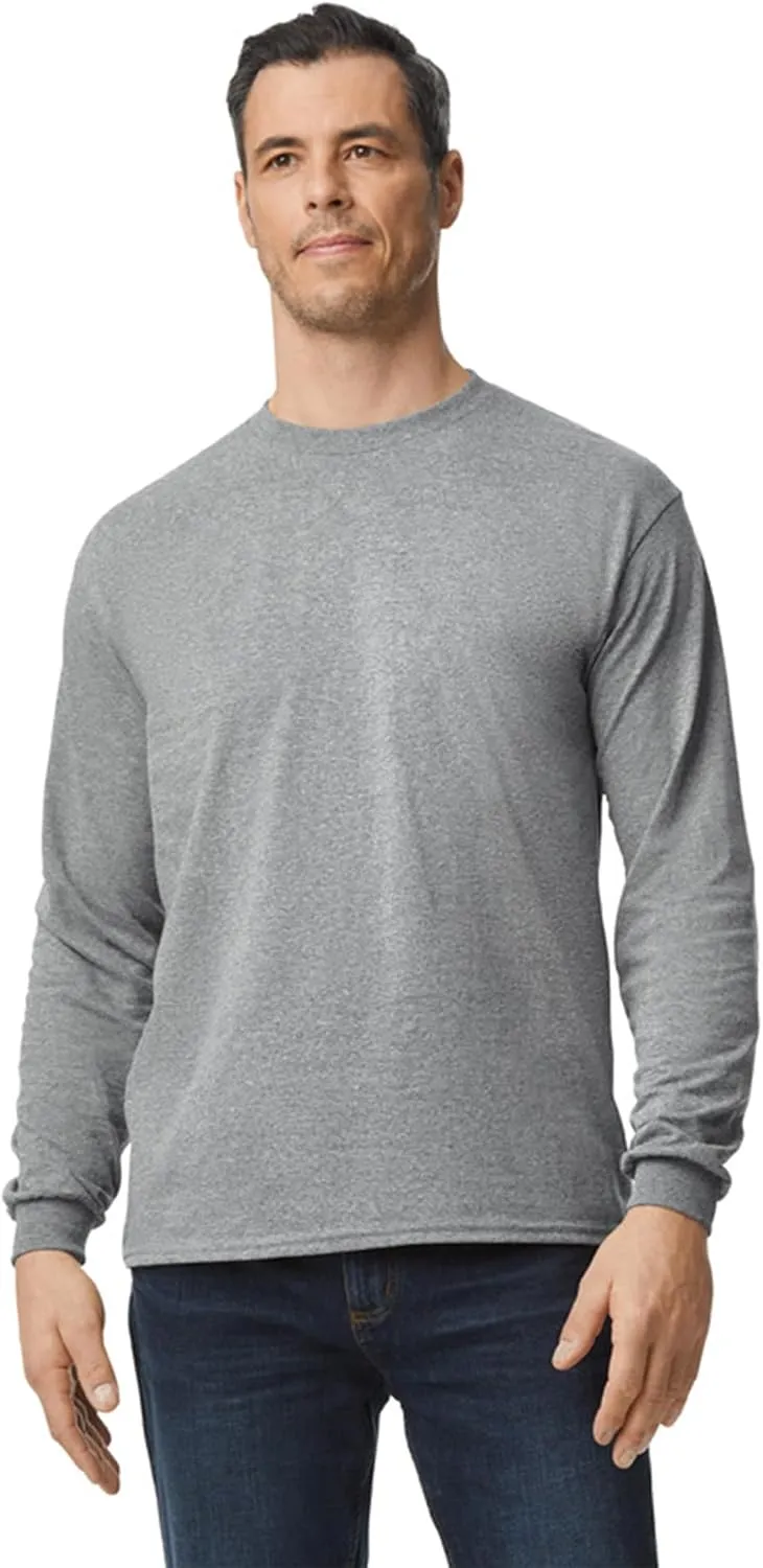Gildan Adult DryBlend Long Sleeve T-Shirt, Style G8400, 2-Pack
