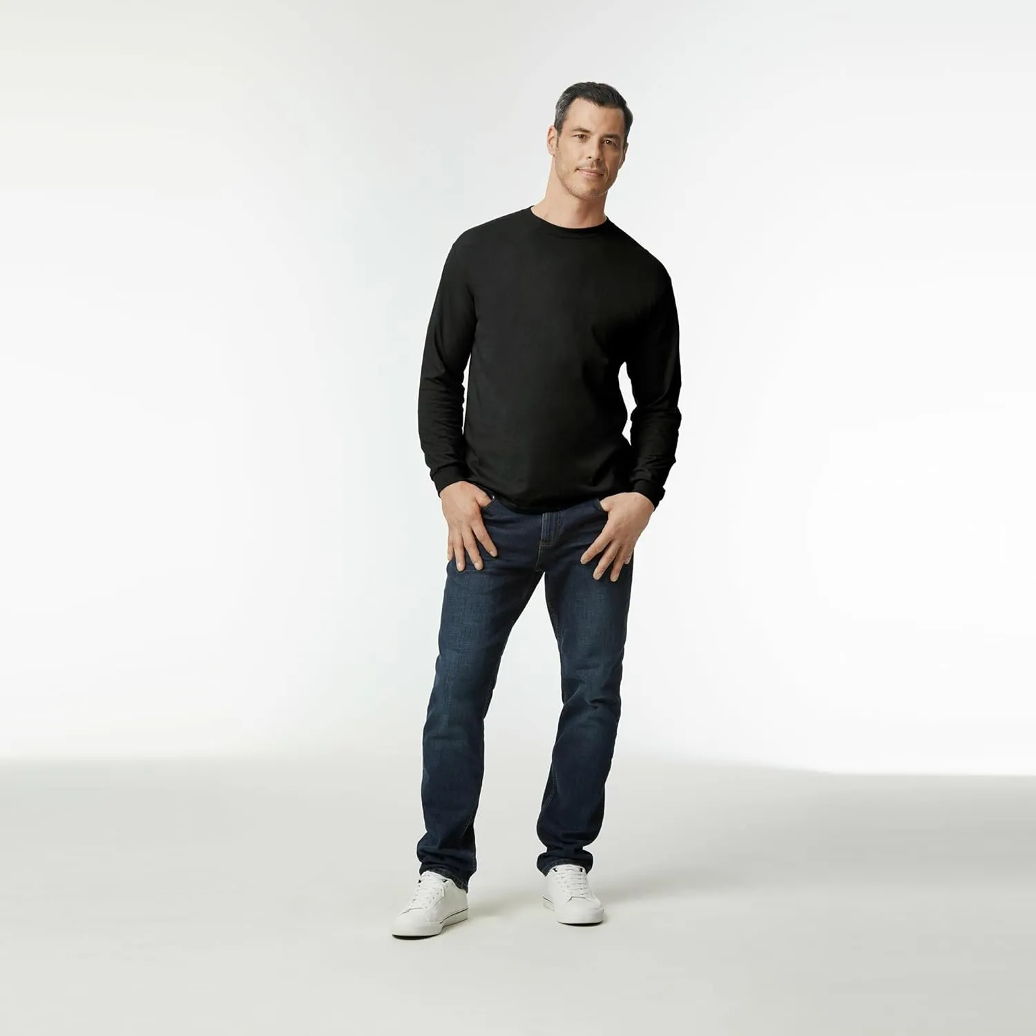 Gildan Adult DryBlend Long Sleeve T-Shirt, Style G8400, 2-Pack