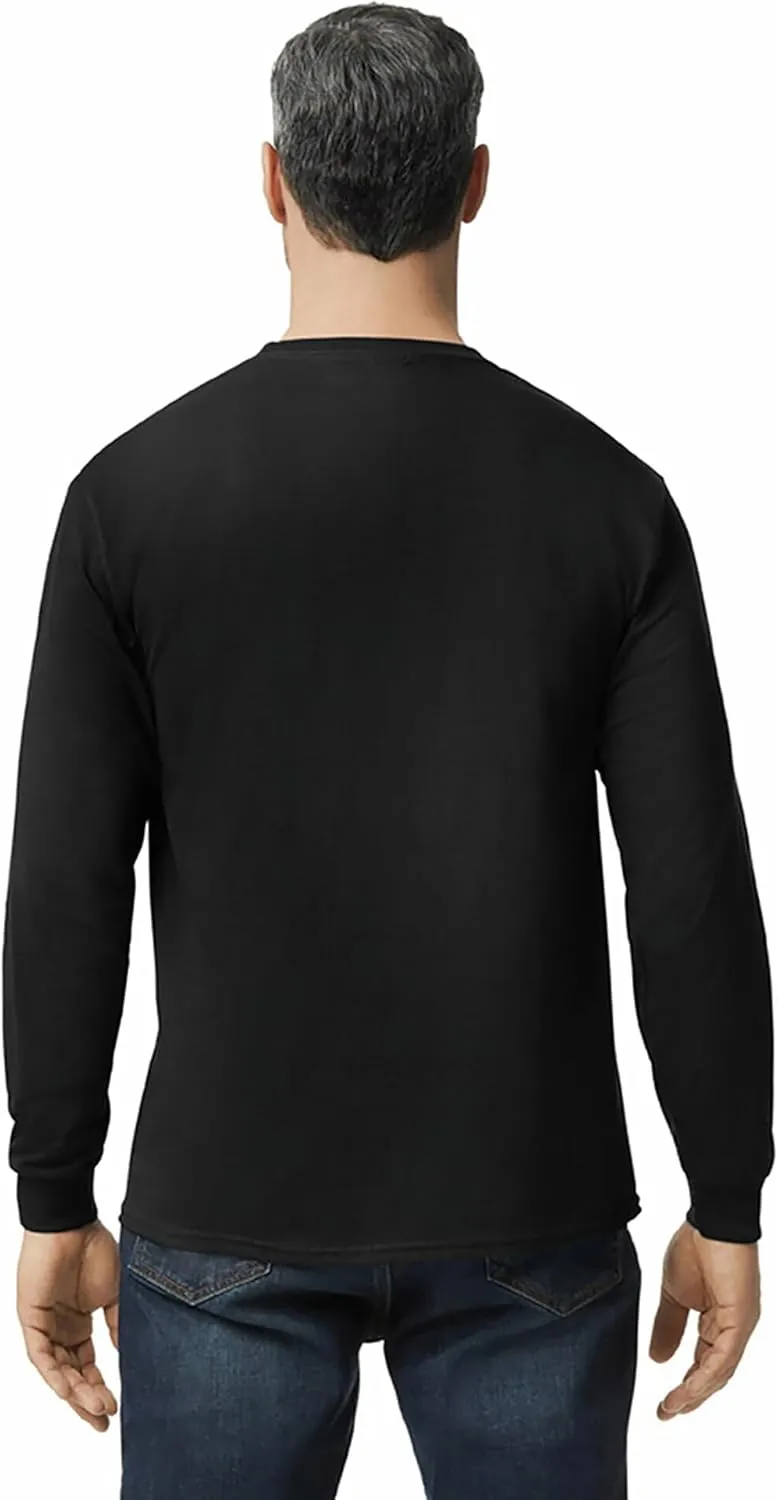 Gildan Adult Heavy Cotton Long Sleeve T-Shirt, Style G5400, 2-Pack
