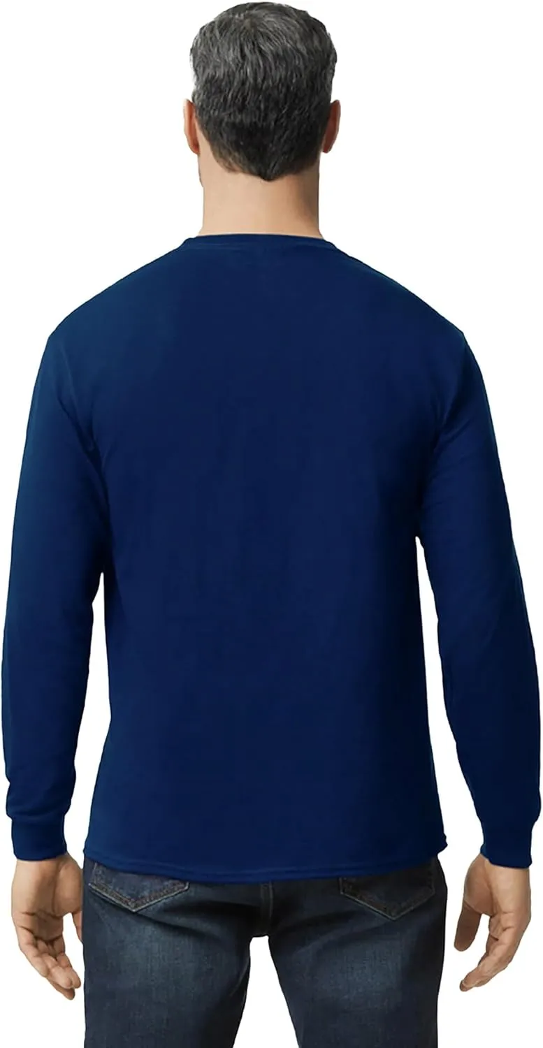 Gildan Adult Heavy Cotton Long Sleeve T-Shirt, Style G5400, 2-Pack