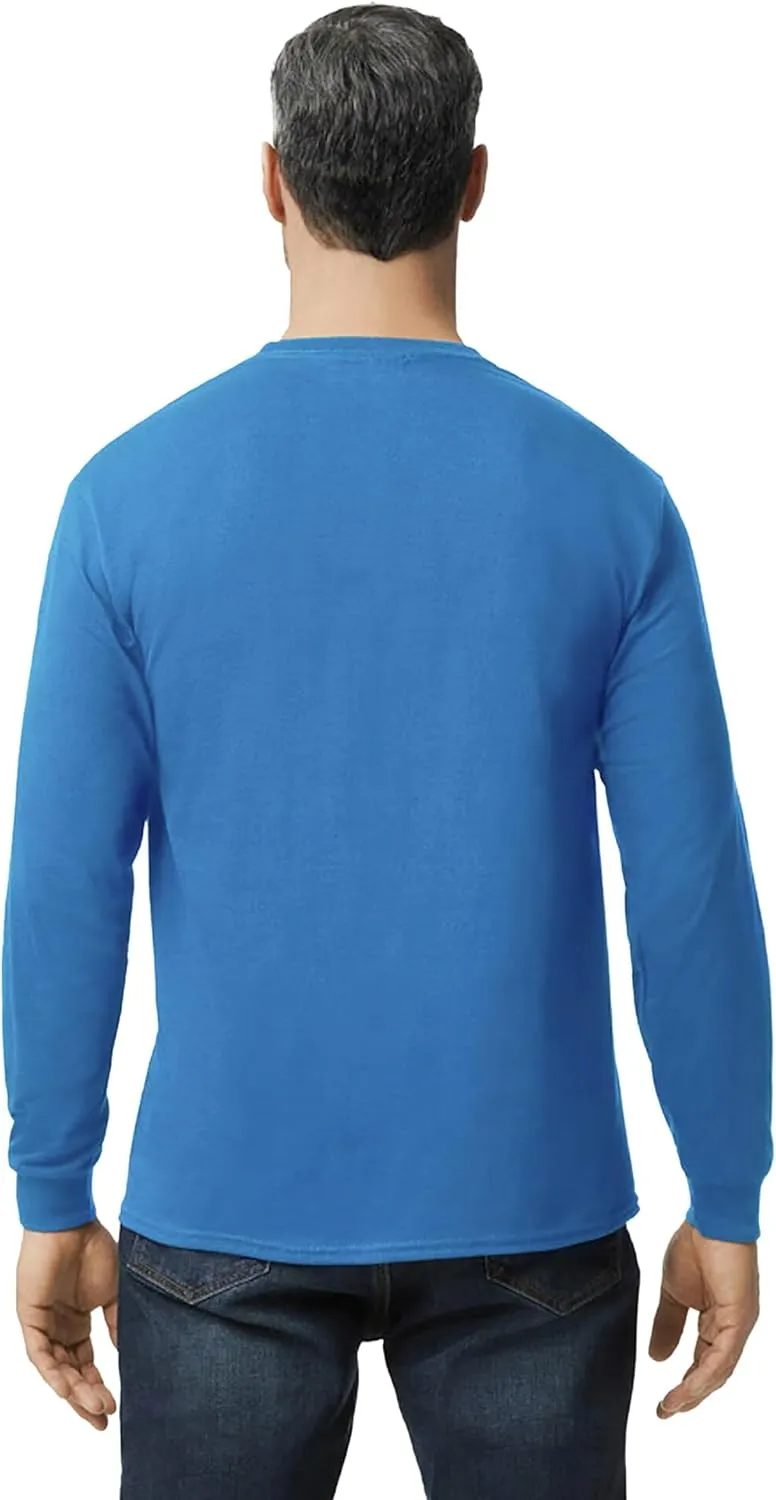 Gildan Adult Heavy Cotton Long Sleeve T-Shirt, Style G5400, 2-Pack