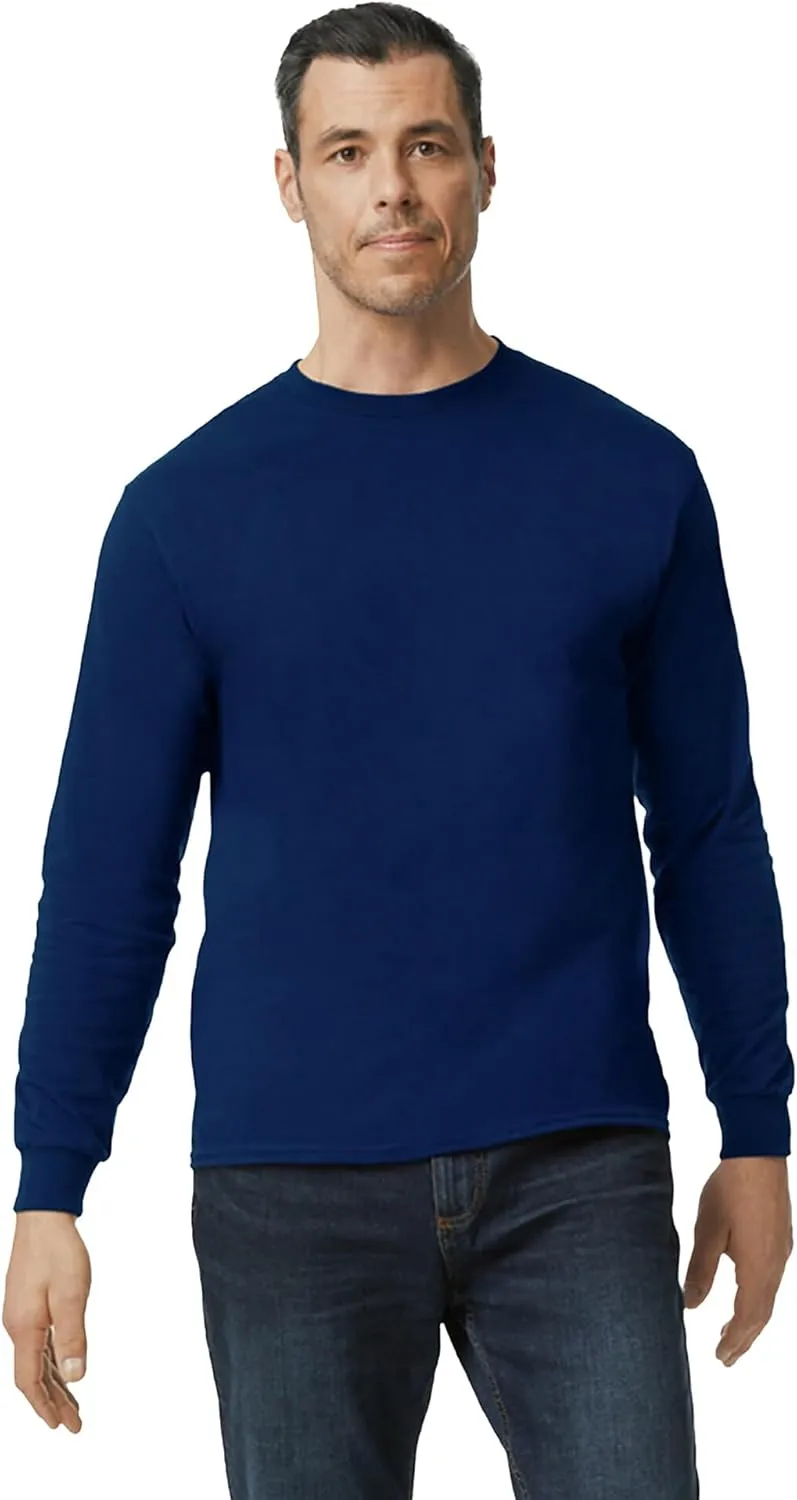 Gildan Adult Heavy Cotton Long Sleeve T-Shirt, Style G5400, 2-Pack