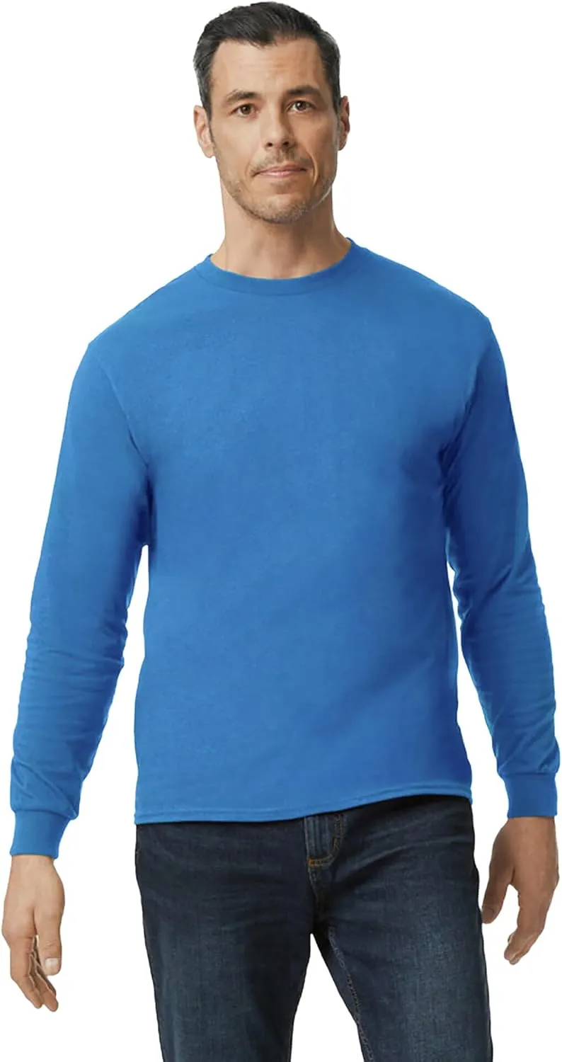 Gildan Adult Heavy Cotton Long Sleeve T-Shirt, Style G5400, 2-Pack