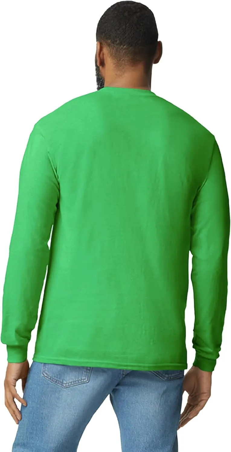 Gildan Adult Heavy Cotton Long Sleeve T-Shirt, Style G5400, 2-Pack