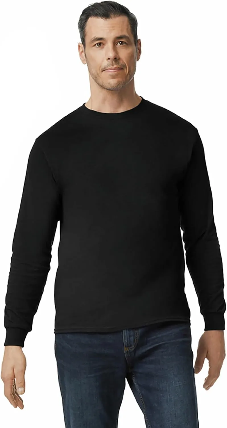 Gildan Adult Heavy Cotton Long Sleeve T-Shirt, Style G5400, 2-Pack