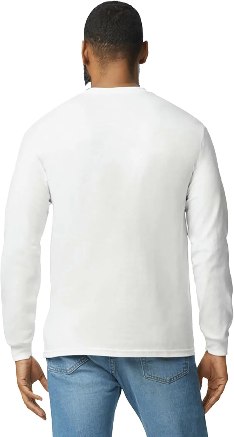 Gildan Adult Heavy Cotton Long Sleeve T-Shirt, Style G5400, 2-Pack