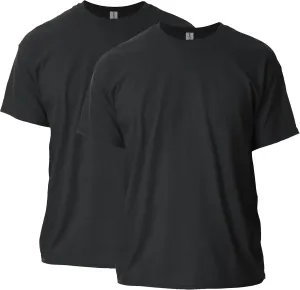 Gildan Adult Ultra Cotton T-Shirt, Style G2000, Multipack, Black (2-Pack), Medium