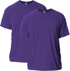 Gildan Adult Ultra Cotton T-Shirt, Style G2000, Multipack, Purple (2-Pack), Small