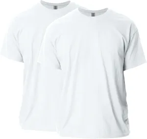 Gildan Adult Ultra Cotton T-Shirt, Style G2000, Multipack, White (2-Pack), 5X-Large