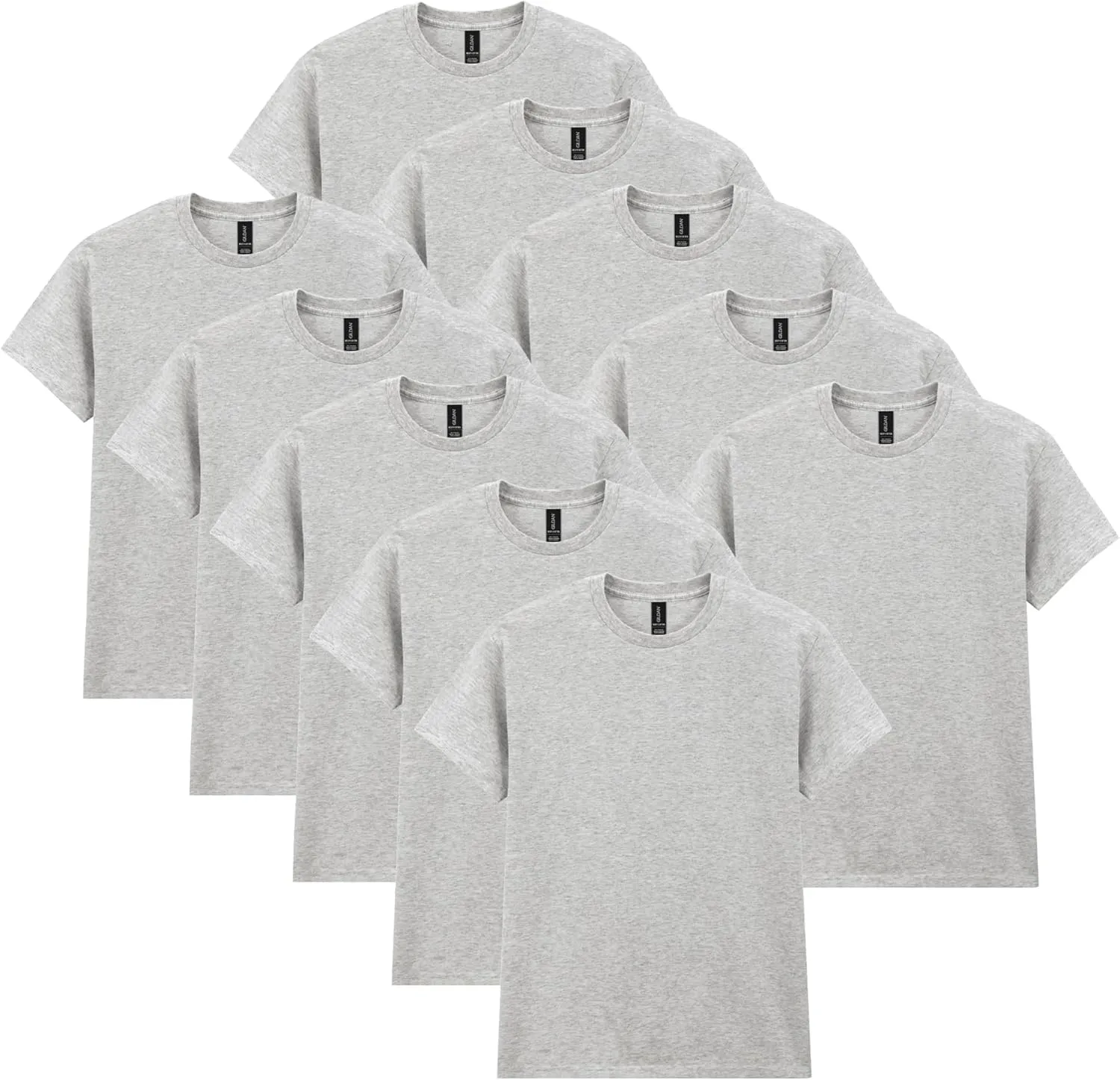Gildan Heavy Cotton T-Shirt G5000, Sport Grey (10-Pack), Small