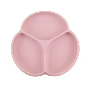 Glitter & Spice Silicone Suction Plate - Dusty Rose
