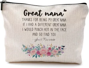 Great Nana/Grandma Gifts - Makeup Bag