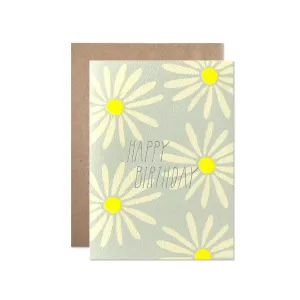Happy Birthday Daisies Card