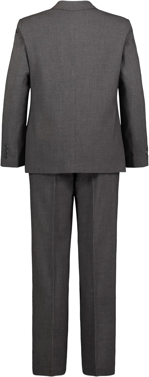 IZOD Boys 2-Piece Formal Suit Set, Includes Single Breasted Jacket & Straight Leg Dress Pants with Belt Loops & Pockets