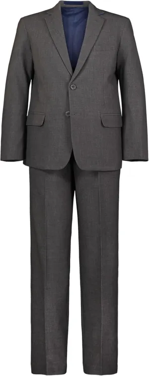 IZOD Boys 2-Piece Formal Suit Set, Includes Single Breasted Jacket & Straight Leg Dress Pants with Belt Loops & Pockets