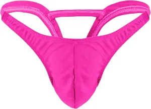JEsilunmaMY Low Rise Underwear for Men Solid Color Bulge Pouch G-String Bikini Briefs Hollow Out Backless Panties Swimwear