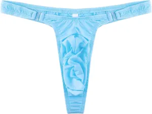 JEsilunmaMY Mens Ruched T-Back Thong Patent Leather Low Rise Bulge Pouch Underwear Soft Stretch G-String Briefs Under Panties