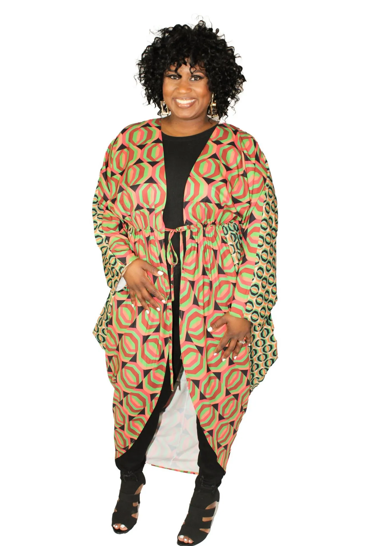 “Kaleidoscope” Curvy Cardigan