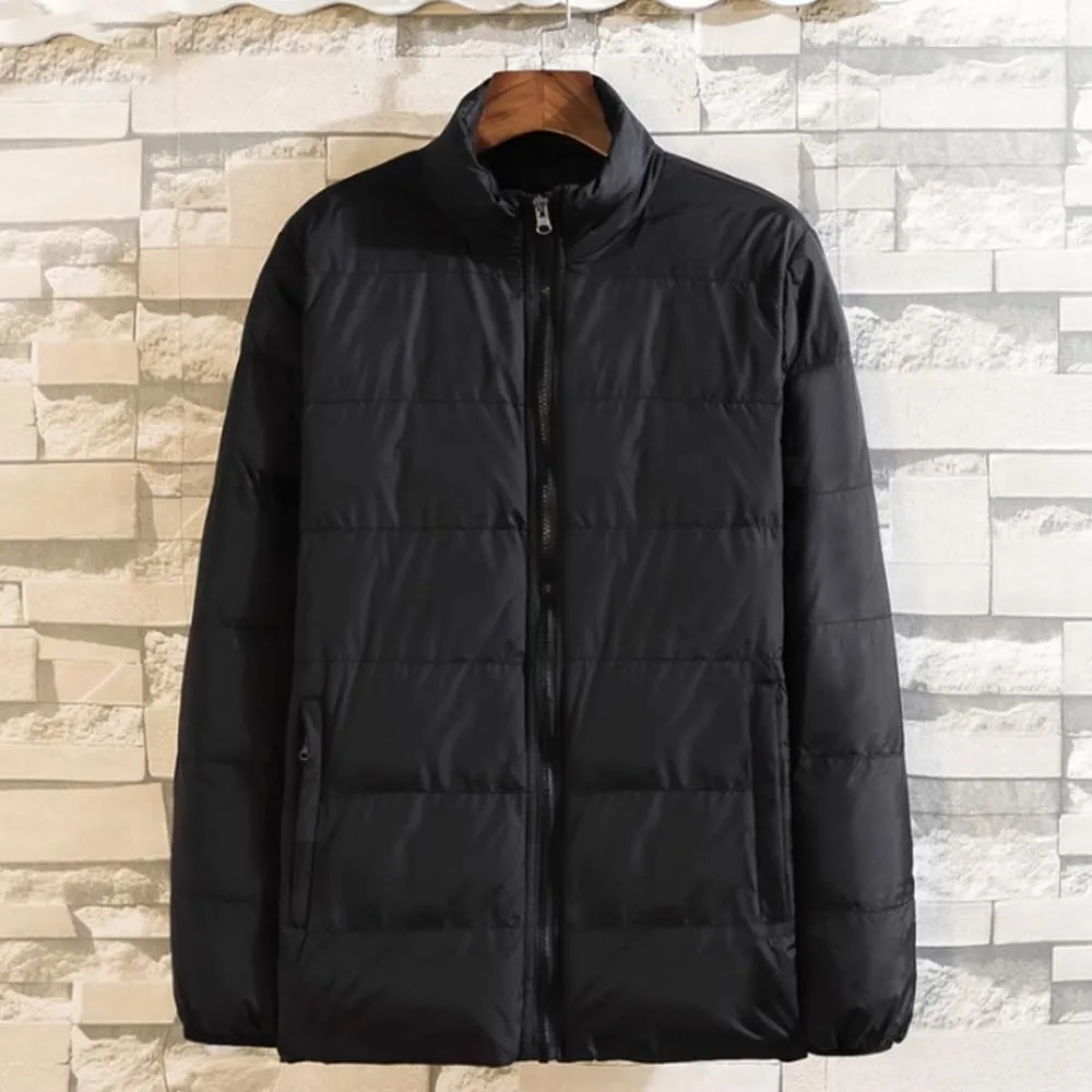 Men's Puffer Jacket Waterproof Winter Hooded Down Jackets Mountain Windbreaker Cotton Padded Coat (Color : Gray, Size : XXXXXX-Large)
