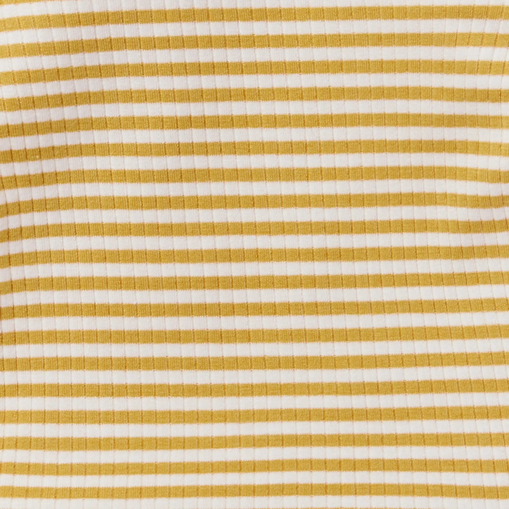 Mustard Stripe Ribbed Short Sleeve Bodysuit