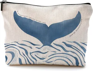 Ocean Shark makeup bag, christian gifts for women, ocean gifts for women, whale gifts, beach makeup bag, ocean themed gifts, ocean gift for women
