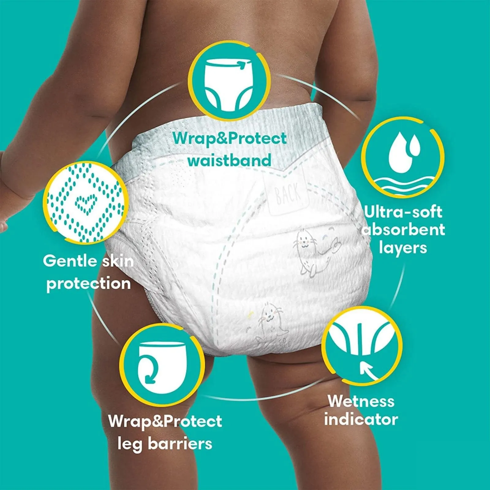 Pampers Baby Dry Size 5 Carry Pack - 23 Nappies