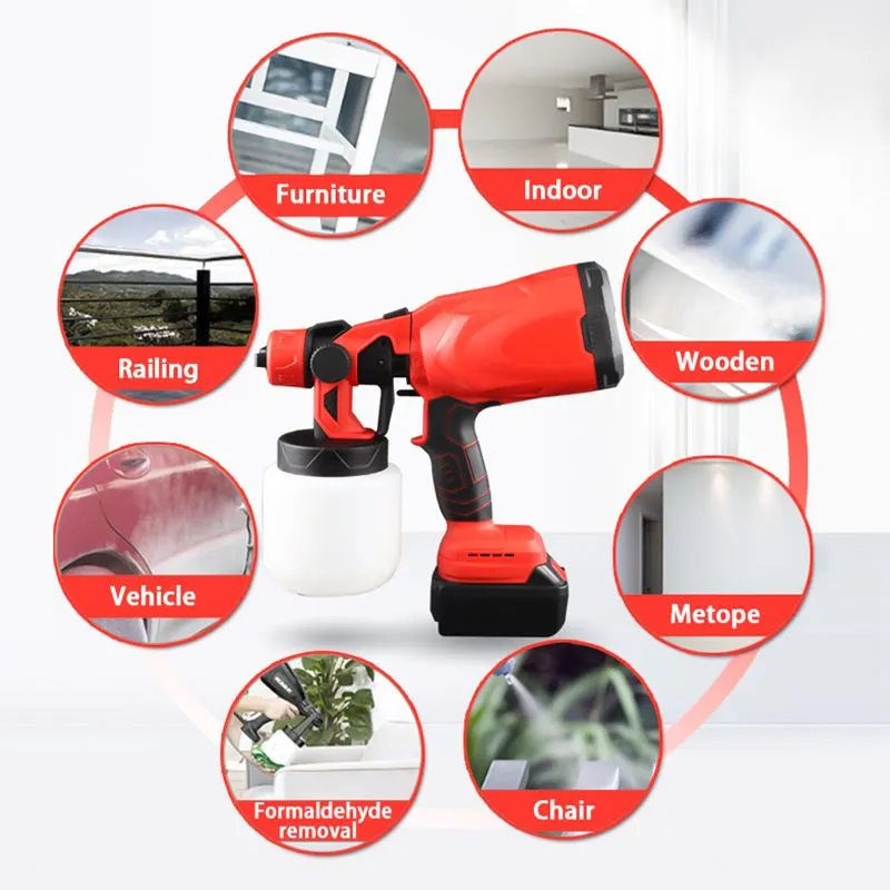 Pousbo Portable Automatic High-pressure Paint Spray Gun