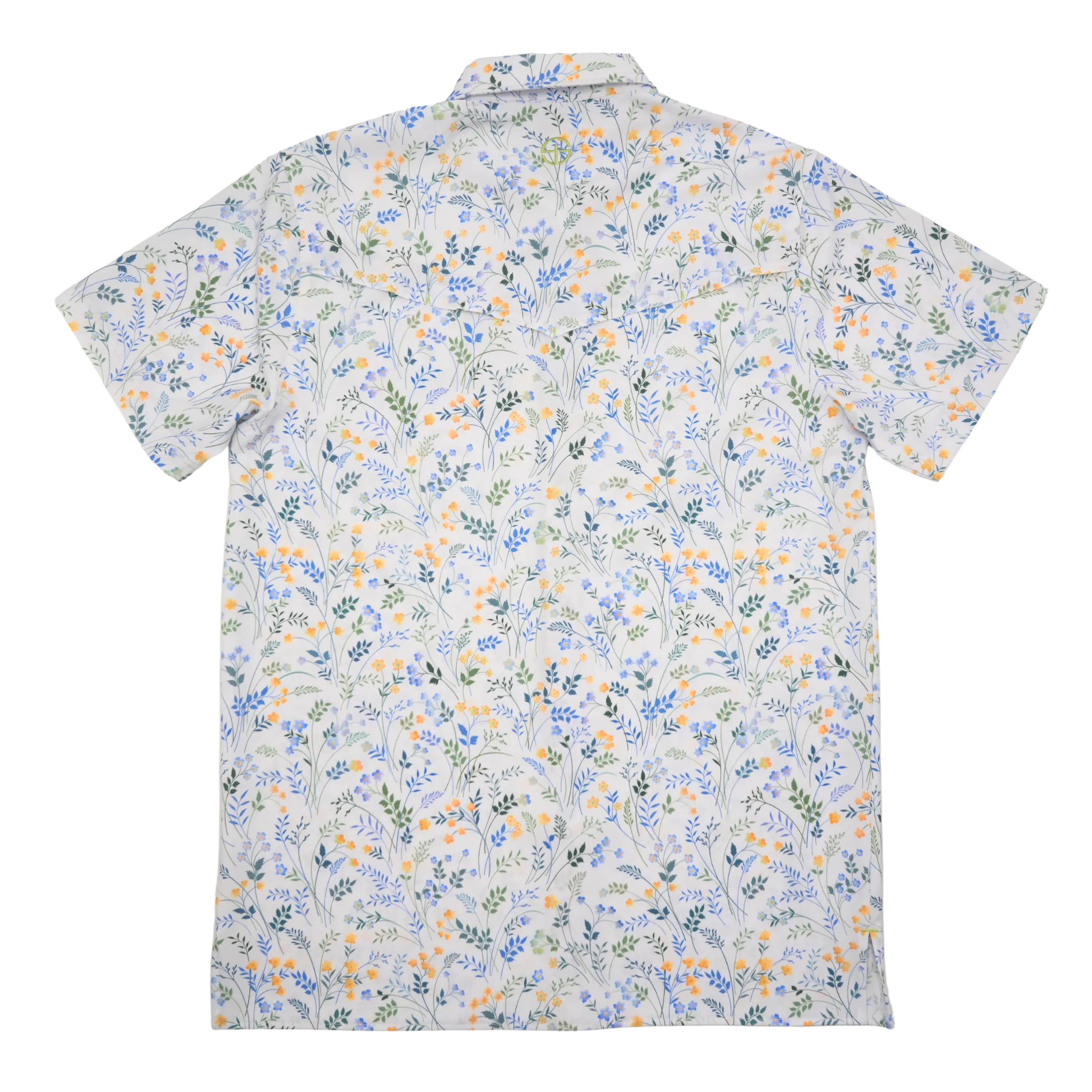 SanJac Wildflower Coahuila Short Sleeve Pearl Snap Men's Shirt