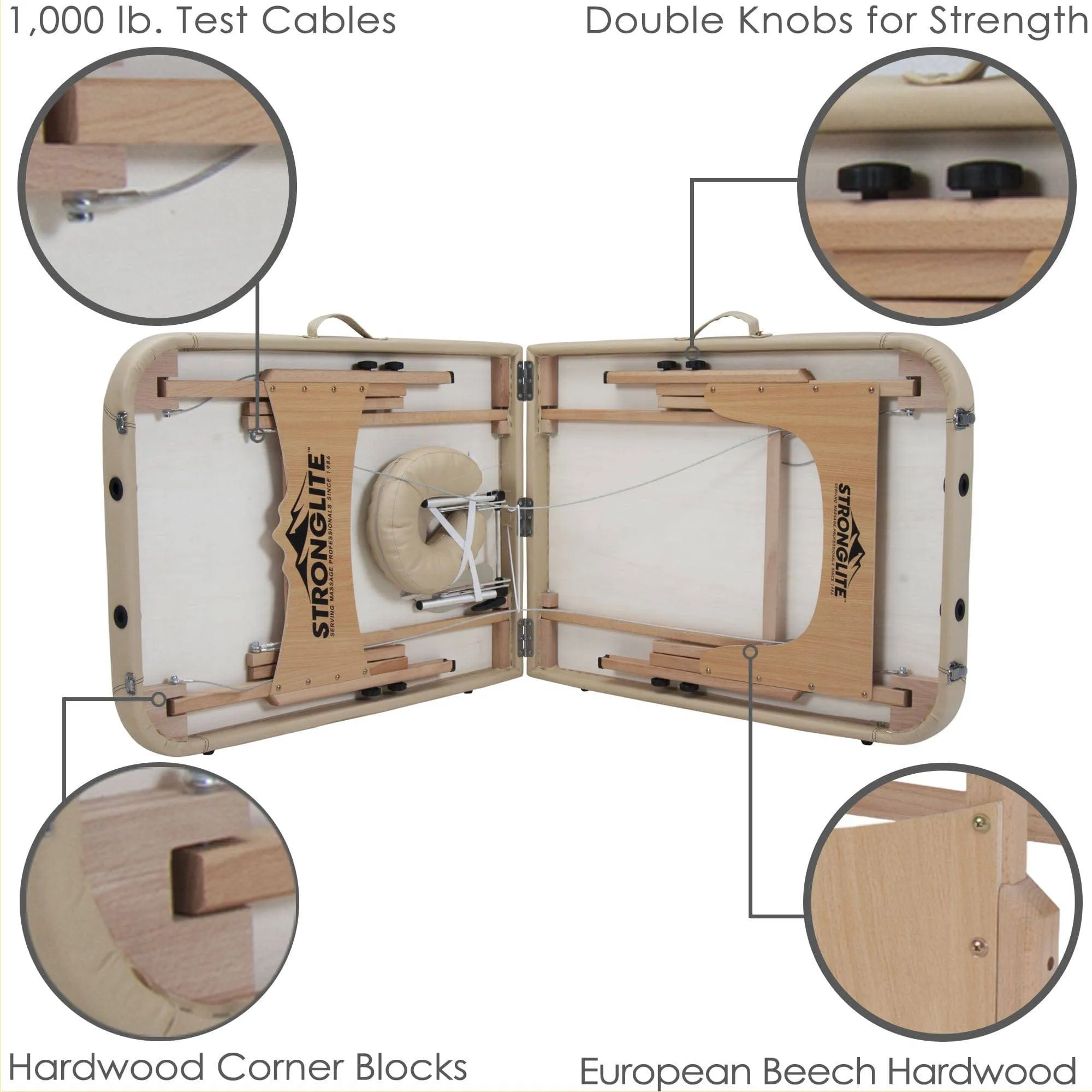 Stronglite Portable Massage/Tattoo Table Package Olympia