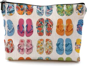 Summer Beach Makeup Bag, Beach Vacation Gifts, Beach Cosmetic Bag, Beach Gifts for Women Friends, Beach Stuff for Women, Summer Beach Essentials, Gifts for Beach Lovers