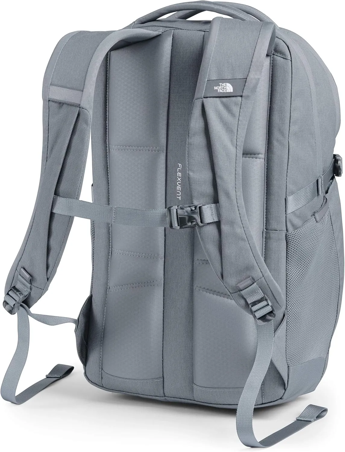 THE NORTH FACE Pivoter Everyday Laptop Backpack, Mid Grey Dark Heather/TNF Black, One Size