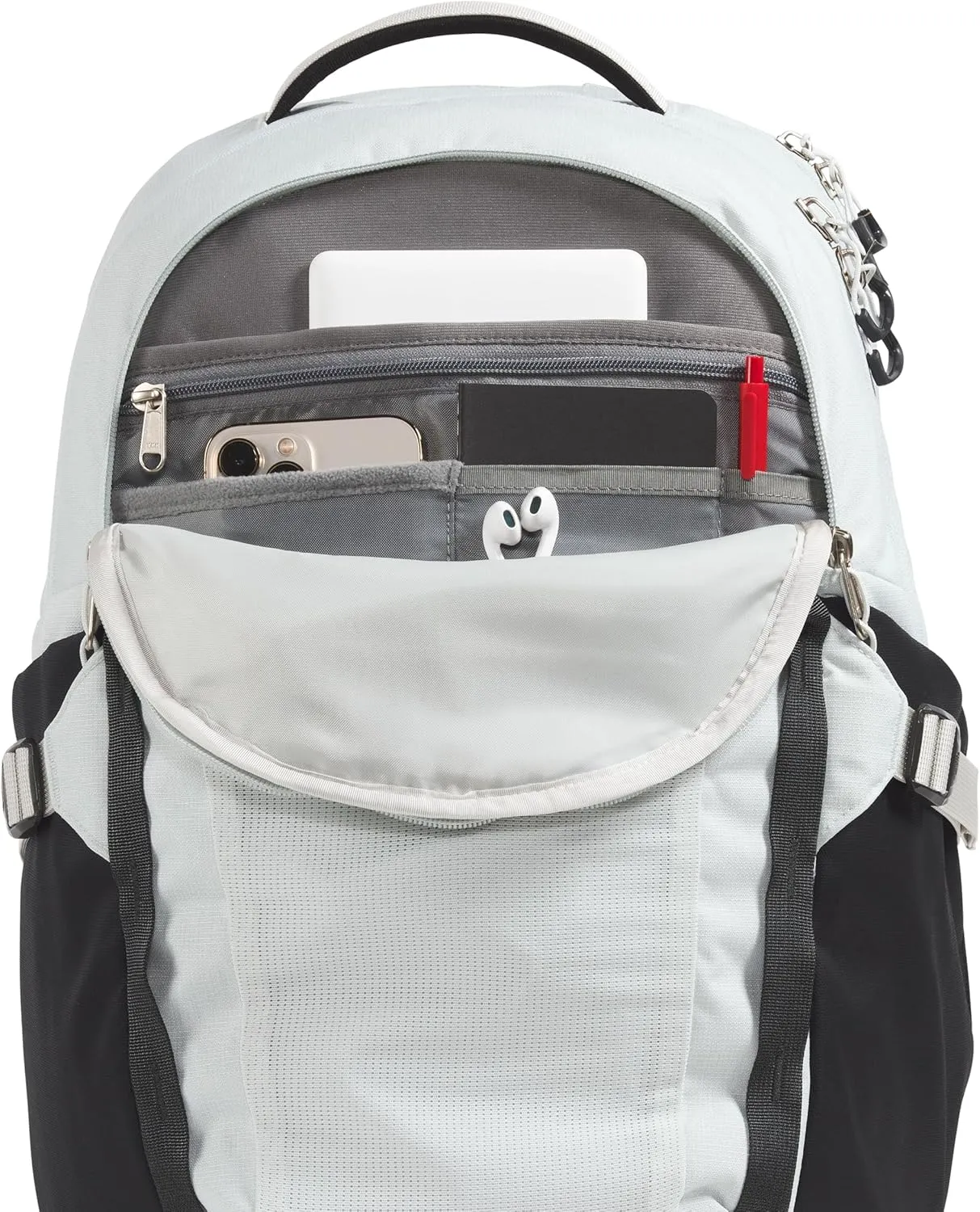 THE NORTH FACE Recon Everyday Laptop Backpack - PFAS Free, Tin Grey Dark Heather/Asphalt Grey/TNF Black-NPF, One Size