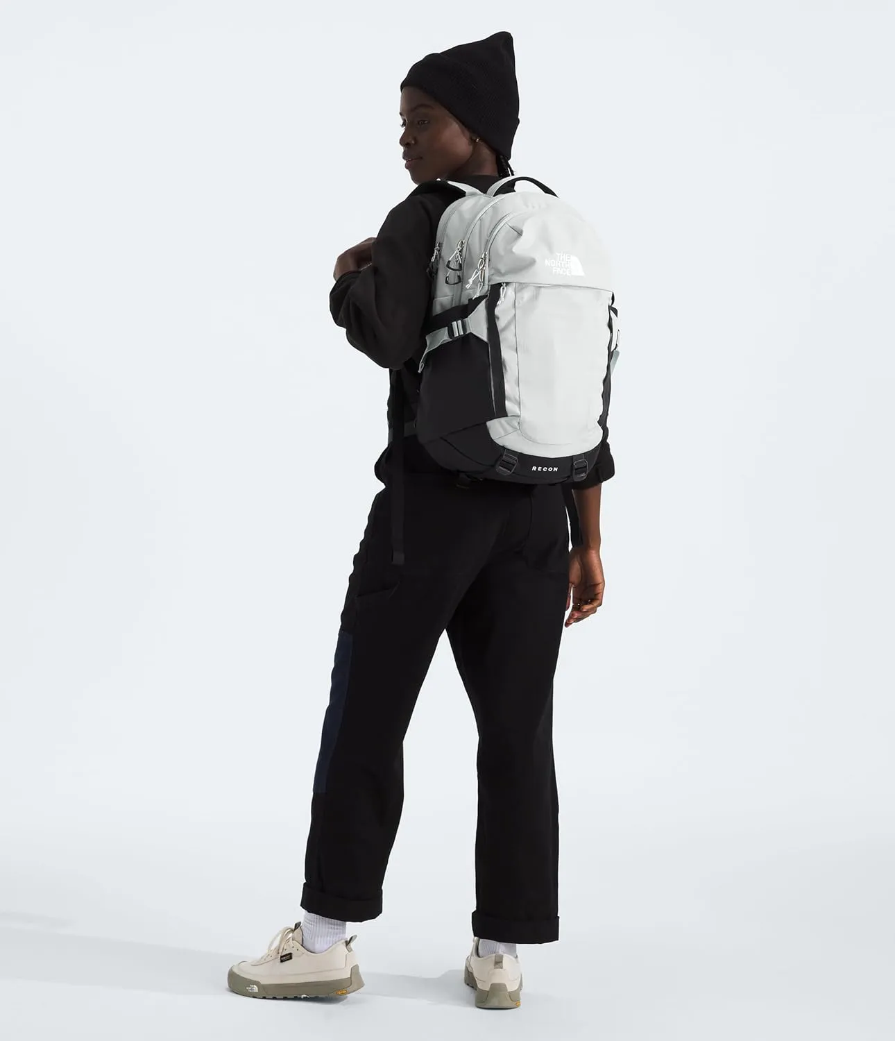 THE NORTH FACE Recon Everyday Laptop Backpack - PFAS Free, Tin Grey Dark Heather/Asphalt Grey/TNF Black-NPF, One Size