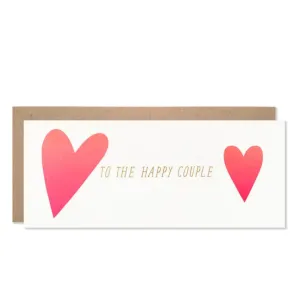To The Happy Couple Card (Hearts)