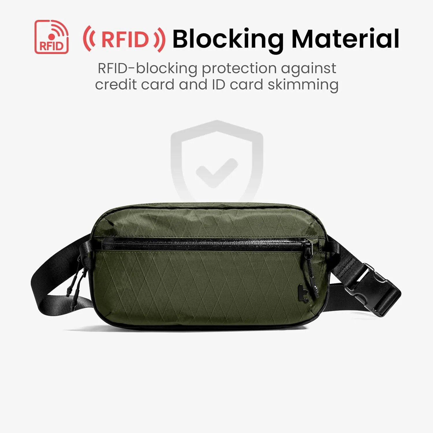 tomtoc 3.5L X-Pac Sling Bag with RFID Blocking, Crossbody Bag Minimalist Chest Shoulder Pack for Men/Women, Water-resistant Lightweight Casual Funny Pack for Travel/Daily Commute, Nintendo Switch 2